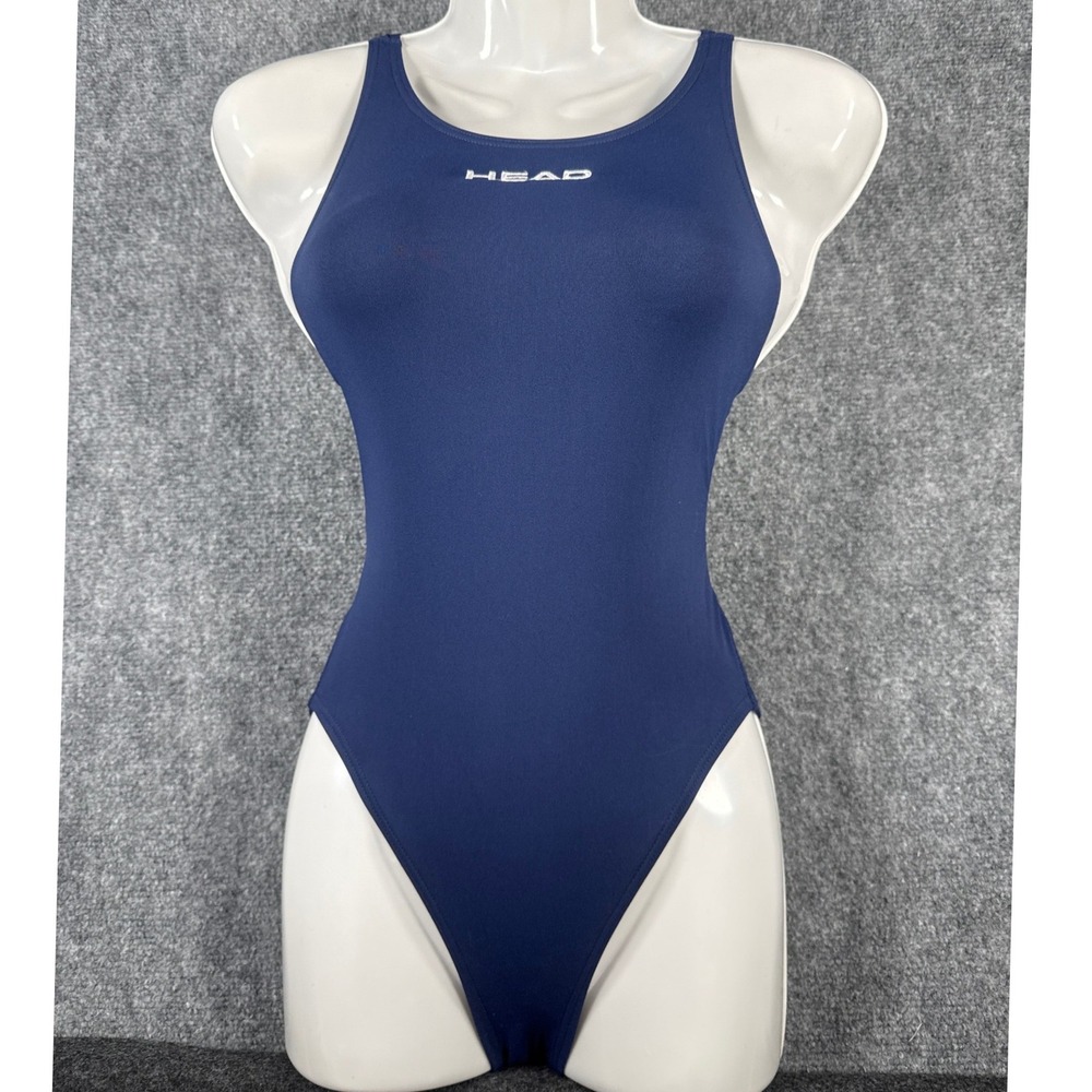 Head Liquidlast Womens 26 XS Navy Racerback Athletic One Piece Swimsuit NWOT